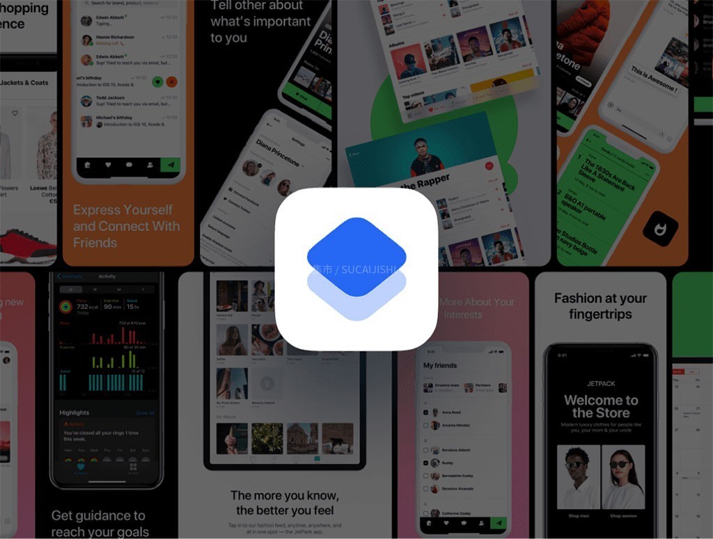超实用AppStore上架图模板,Figma Sketch格式